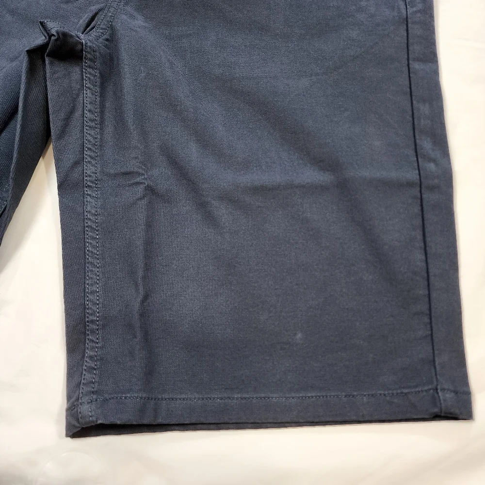 Red Ale Micro Corduroy Chino Shorts Navy Flat Front Casual Mens Size 31x11 - Picture 9 of 10